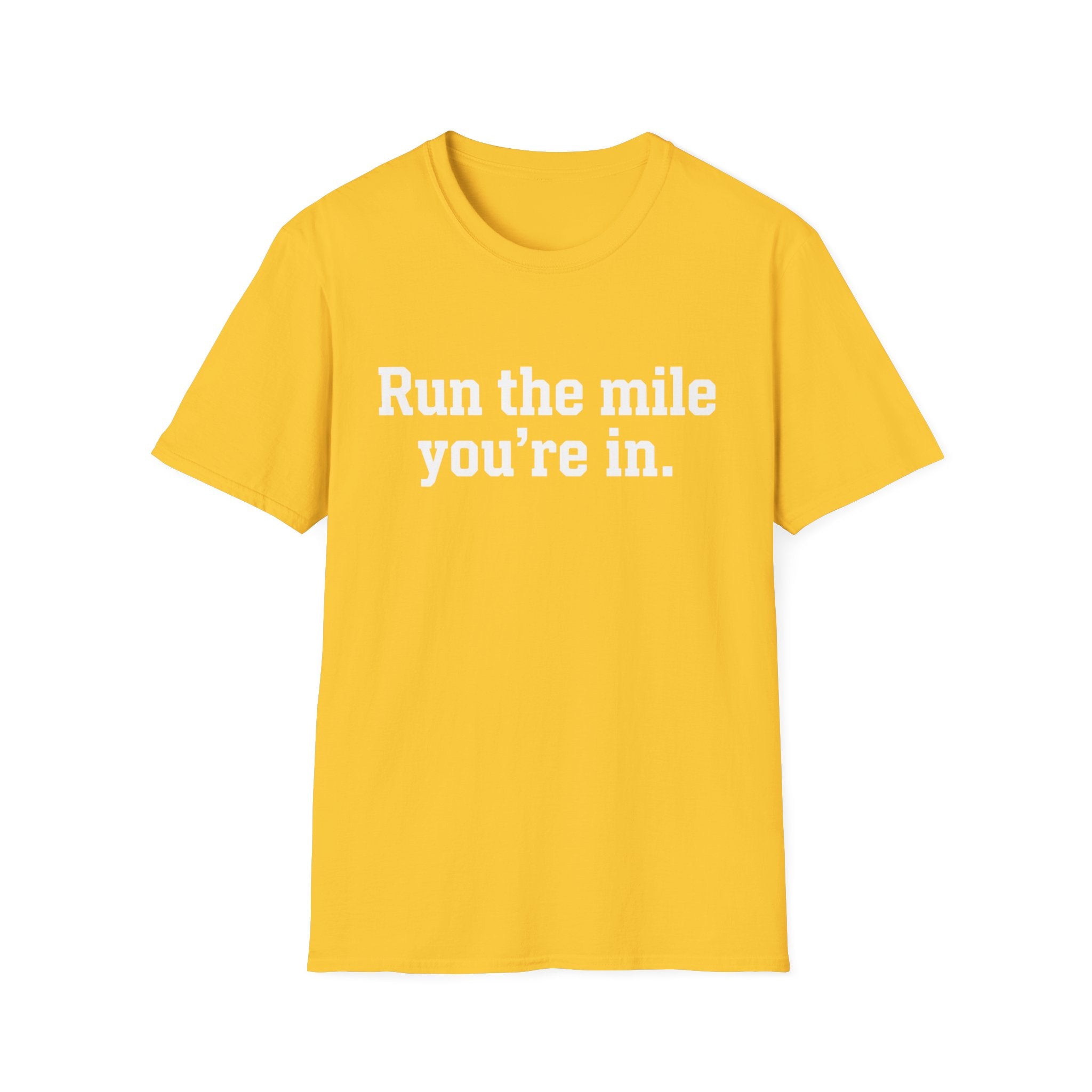Run Mile In T-Shirt