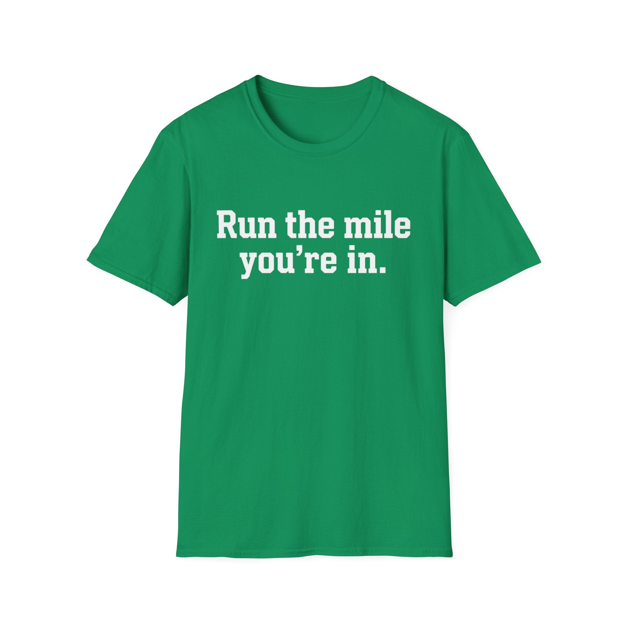 Run Mile In T-Shirt