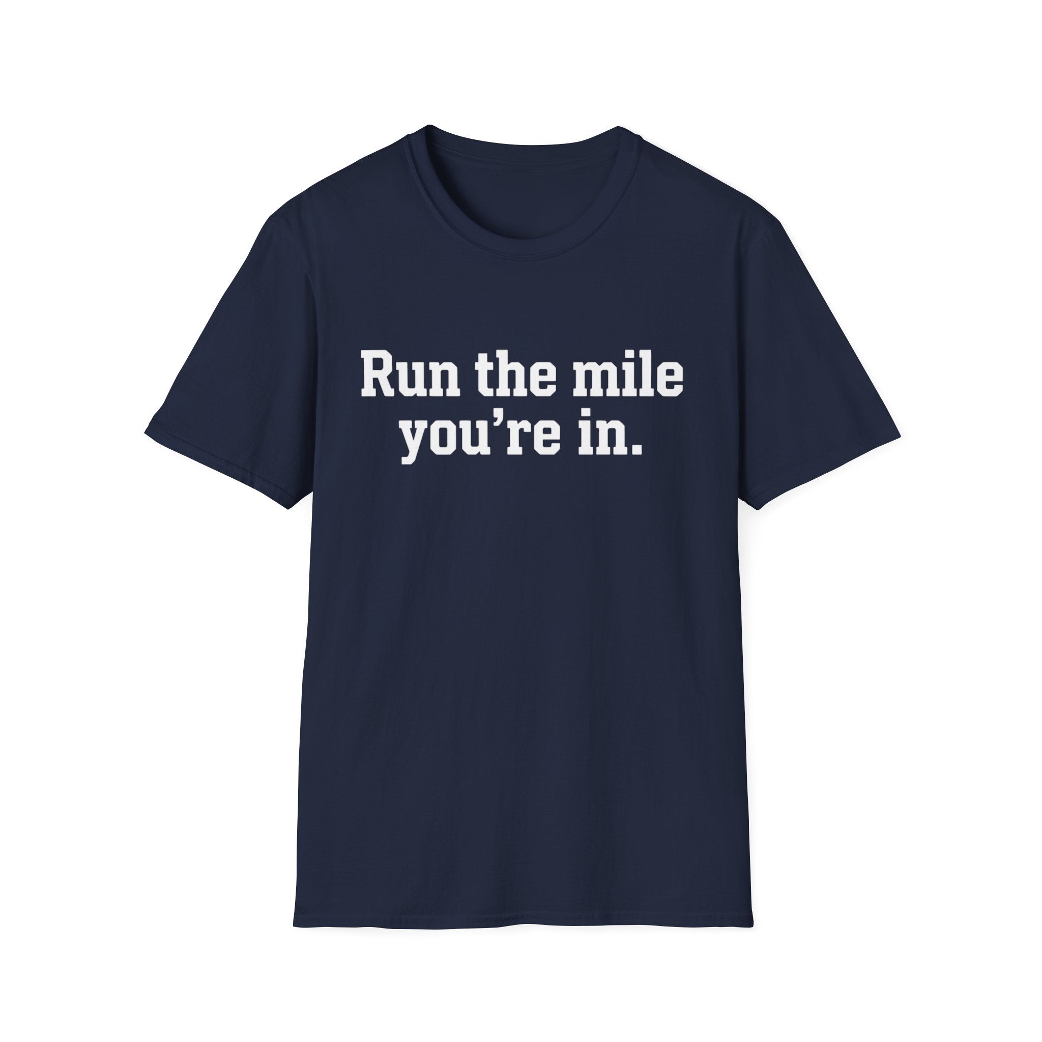 Run Mile In T-Shirt